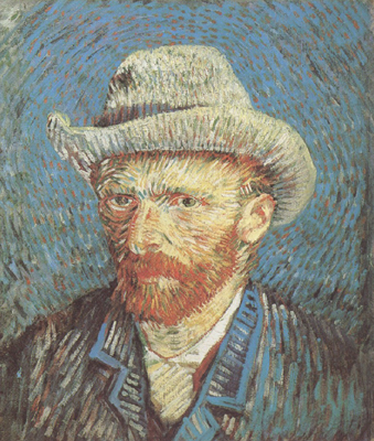 Vincent Van Gogh Self-Portrait wtih straw hat (nn04)